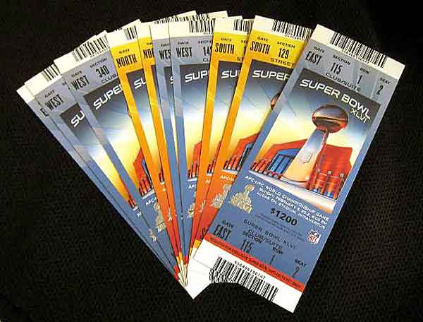 superbowl tickets image photo superbowl tickets image New Super Bowl XLVI security gadgets: X Rays, sewer caps and more