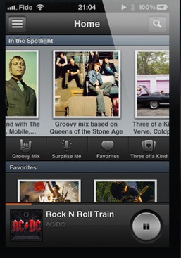 A photo A Groove 2: An iOS music player and your own personal DJ