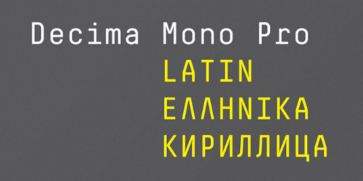 decima mono pro photo decima mono pro 38 Of the most beautiful typeface designs released this winter
