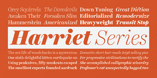 harriet photo harriet 38 Of the most beautiful typeface designs released this winter