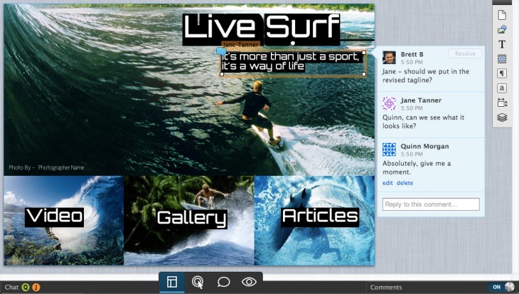 Collaboration Hero 2 730x413 Lucid Software brings the power of desktop publishing to the Web with Lucidpress, now in beta