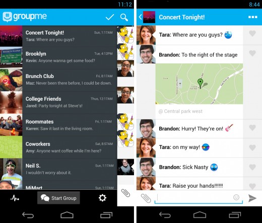 groupme 520x443 22 of the best mobile messaging apps to replace SMS on your smartphone