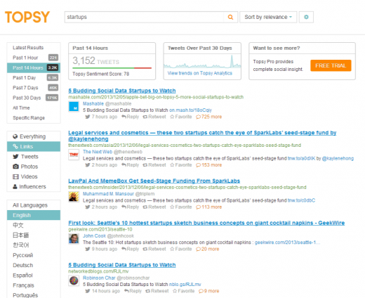 Twitter Search Monitoring Analytics Topsy.com  520x424 Tags and hashtags: The ultimate guide to using them effectively