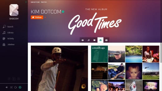 baboom4 520x292 Kim Dotcom gives a sneak preview of Baboom, his new music streaming service