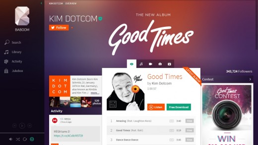 baboom8 520x292 Kim Dotcom gives a sneak preview of Baboom, his new music streaming service