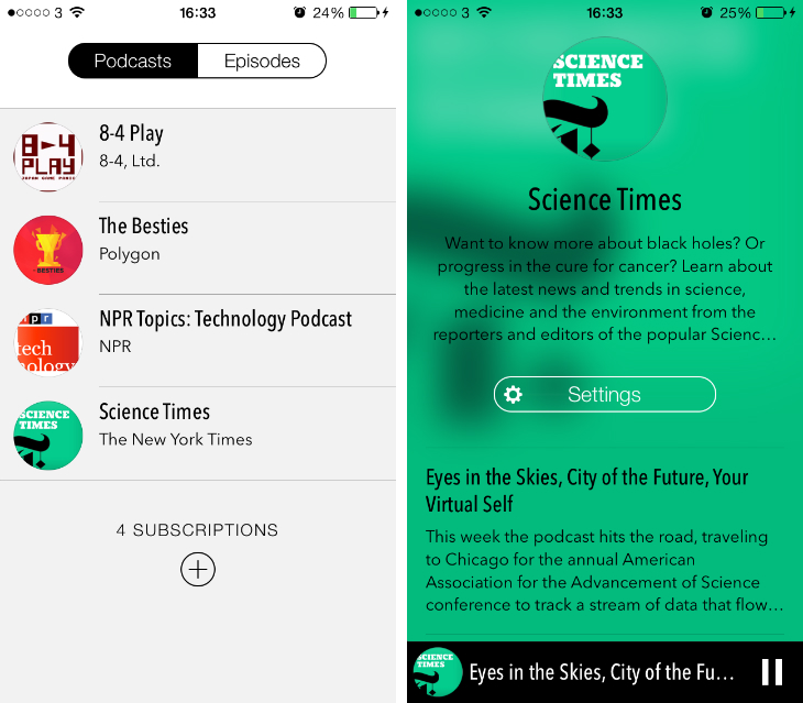 Castro1 9 of the best podcast apps for the iPhone and iPad
