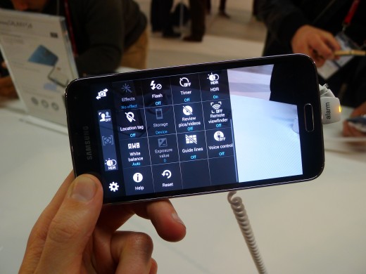 P1050102 520x390 Samsung Galaxy S5 hands on: Is the fingerprint scanner and heart rate monitor just a gimmick?