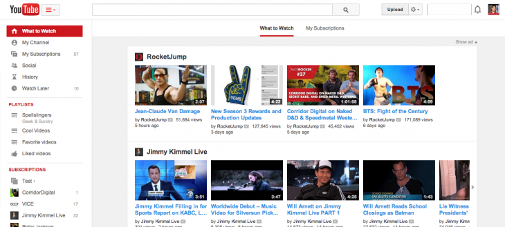 Screen Shot 2014 02 18 at 5.08.40 PM 730x329 photo Screen Shot 2014 02 18 at 5.08.40 PM 730x329 YouTube begins rolling out a new, cleaner user interface as it makes finding playlists easier