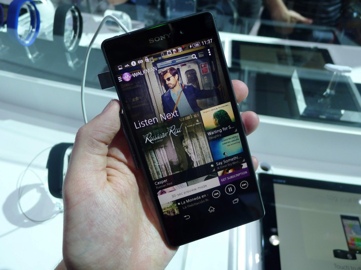 xperiawalkman 730x547 Sony Xperia Z2 hands on:  A promising rival to the Samsung Galaxy S5