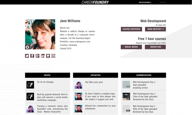 Career Foundry course 730x438 How CareerFoundry wants to put the personal touch back into online education