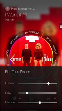 Samz 220x391 Samsung tackles Pandora with Milk Music, a new ad free Internet radio service for Galaxy devices