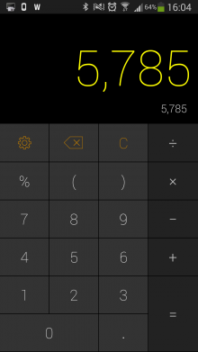 d2 220x391 photo d2 220x391 CALCU is a sweet, gesture based calculator for Android