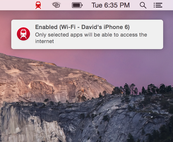 Screenshot - 07 - Use Case Step 2 - TripMode is turned on notifiation