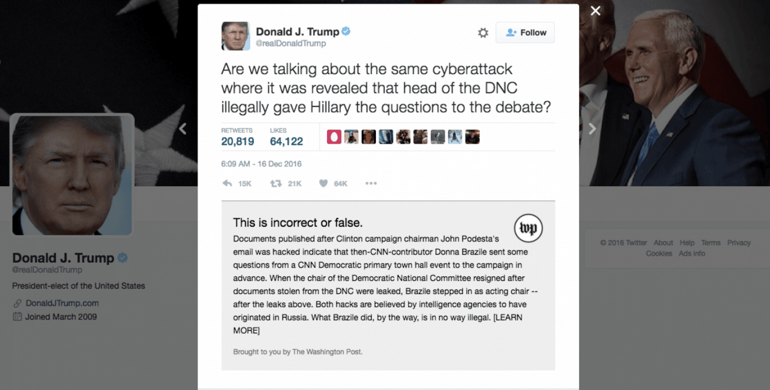 Washington Post launches Chrome plug-in to fact-check Trump on Twitter
