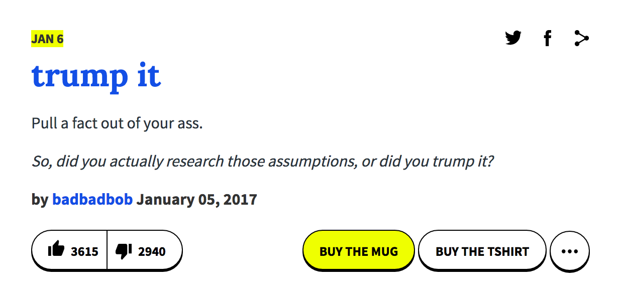 photo of Trump may have the best words, but these Urban Dictionary submissions are pretty good too image